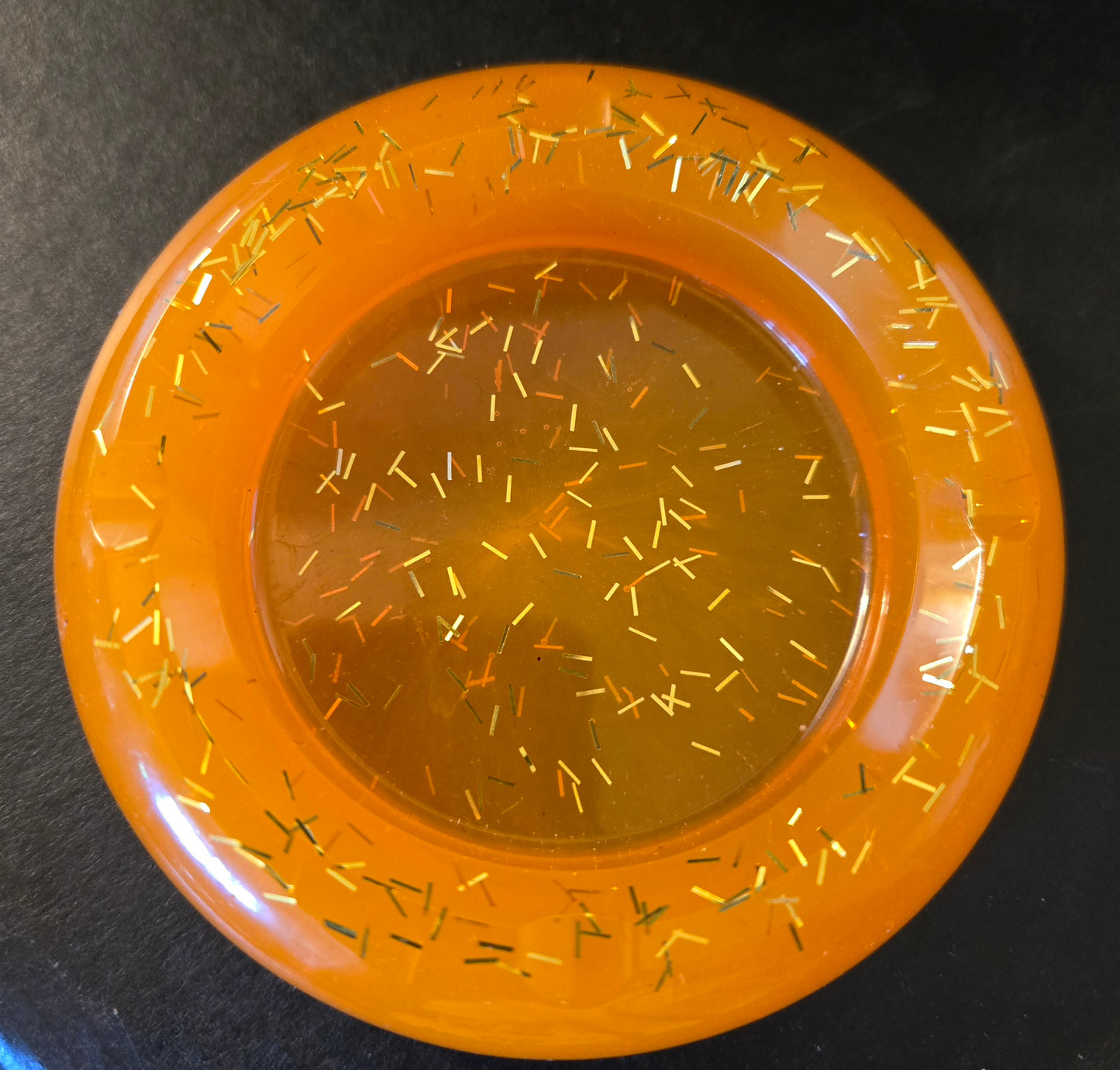 HANDMADE ORANGE ASHTRAY