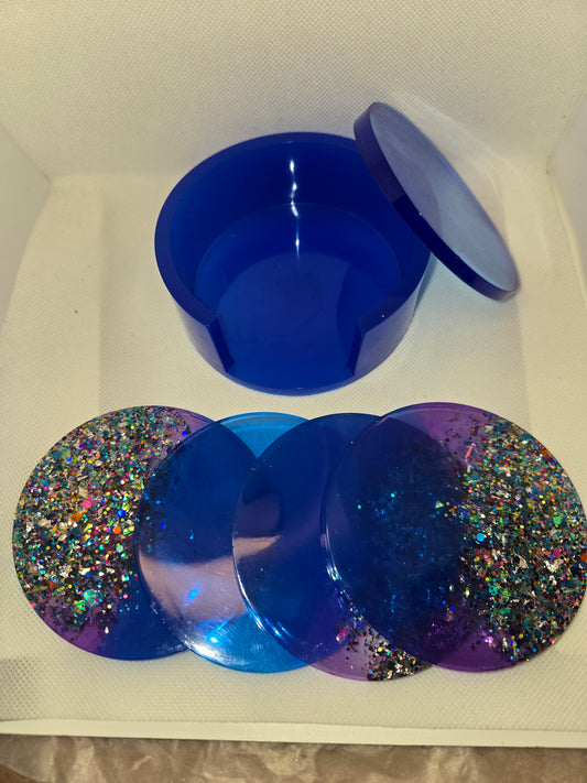 BLUE  DRINK COASTERS