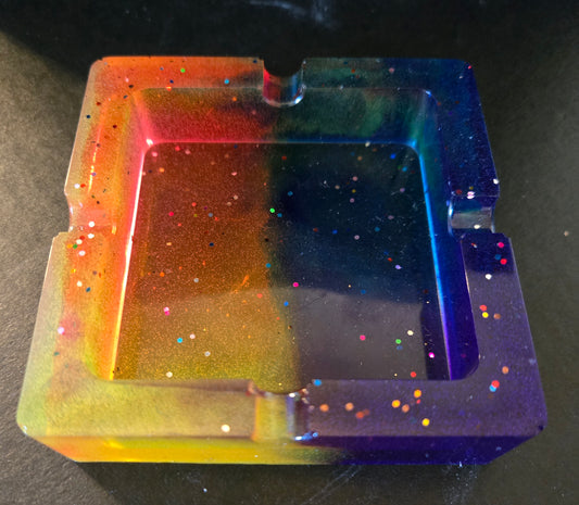 MULTI COLORED ASHTRAY