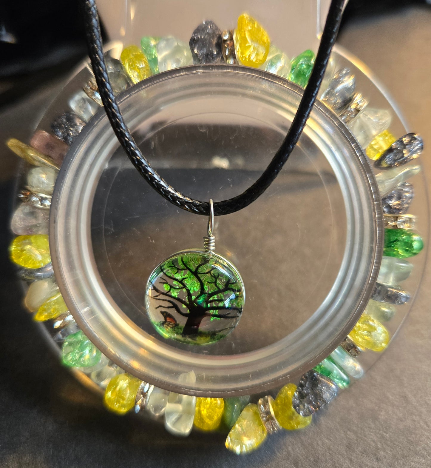 ADVENTURINE STONE BRACELET AND NECKLACE SET 💚✨️